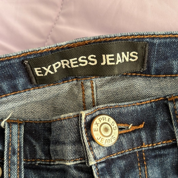Express Ripped Indigo Jeans - Picture 2 of 5